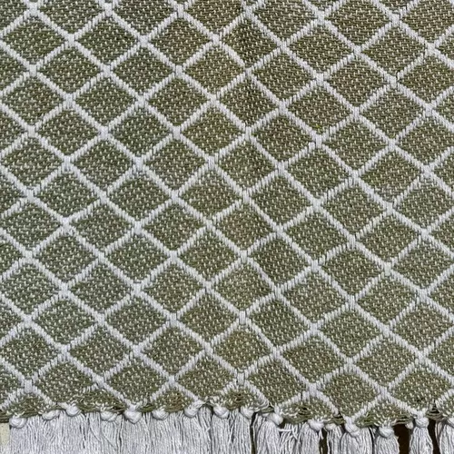 Lounge doek kleine ruit groen