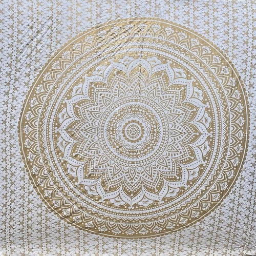 Ibiza laken Mandala goud